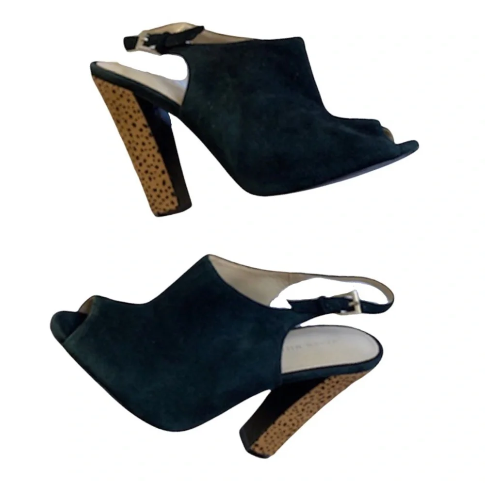 Karen Millen Suede Heels Animal print heel